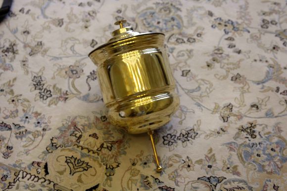 Антикварный рукомойник из латуни. Европа. Начало 20 века