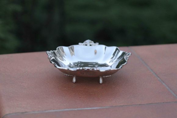 Винтажная конфетница посеребрение. Европа. Начало 20 века