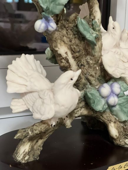 Трогательная сценка из холодного фарфора. Италия, винтаж.