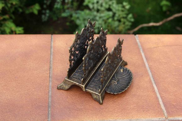 Антикварная салфетница из бронзы. Европа. Начало 20 века