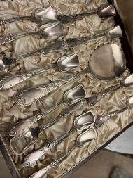 Антикварный набор для десерта в родной коробке