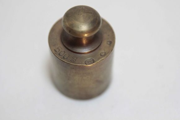 Антикварные гири из латуни 500 г. Европа. Начало 20 века