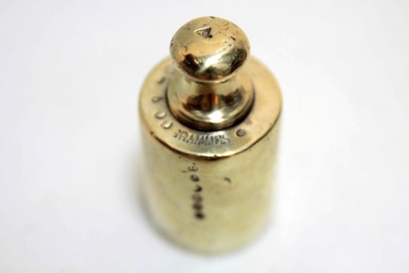 Антикварные гири из латуни 500 г. Европа. Начало 20 века