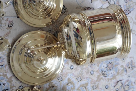 Старинный латунный рукомойник