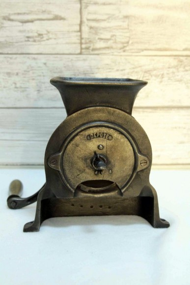 Тяжелая чугунная кофемолка DEPOSE. Литье. Европа. Конец 19 вв