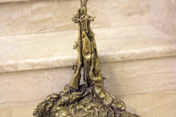 Старинная зонтница из бронзы. Стиль ОХОТА. Европа. Начало 20 века