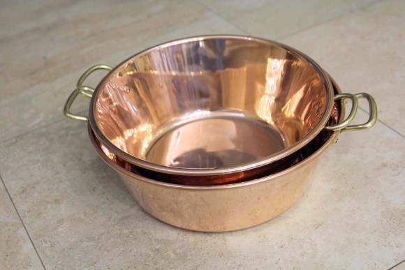  Старинный Медный таз для приготовления варенья