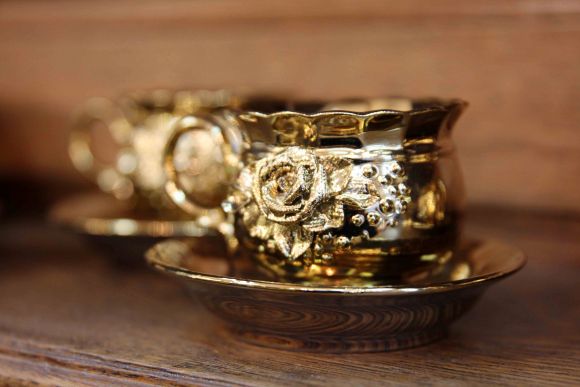Золотой чайный сервиз